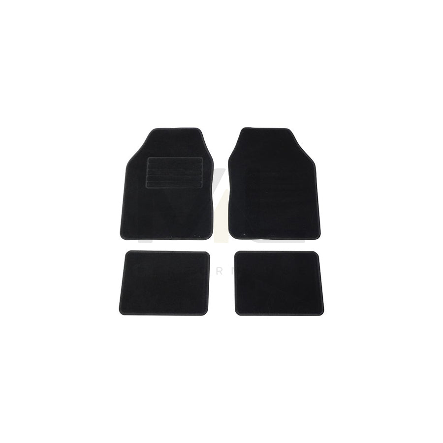 CARPOINT 0320816 Floor mat set Textile, Front and Rear, Quantity: 4, Black | ML Performance Car Parts