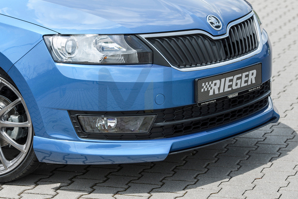 Rieger 00079020 Skoda NH Rapid Front Splitter 1 | ML Performance UK Car Parts