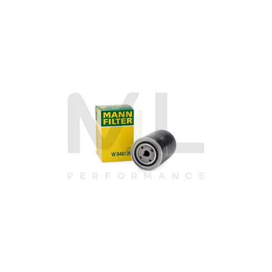 MANN-FILTER W 940/20 Oil Filter Spin-on Filter, with two anti-return valves | ML Performance Car Parts