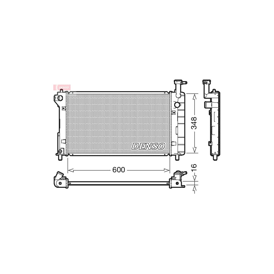 Denso DRM50082 Drm50082 Engine Radiator For Toyota Prius I Saloon (Xw10) | ML Performance UK