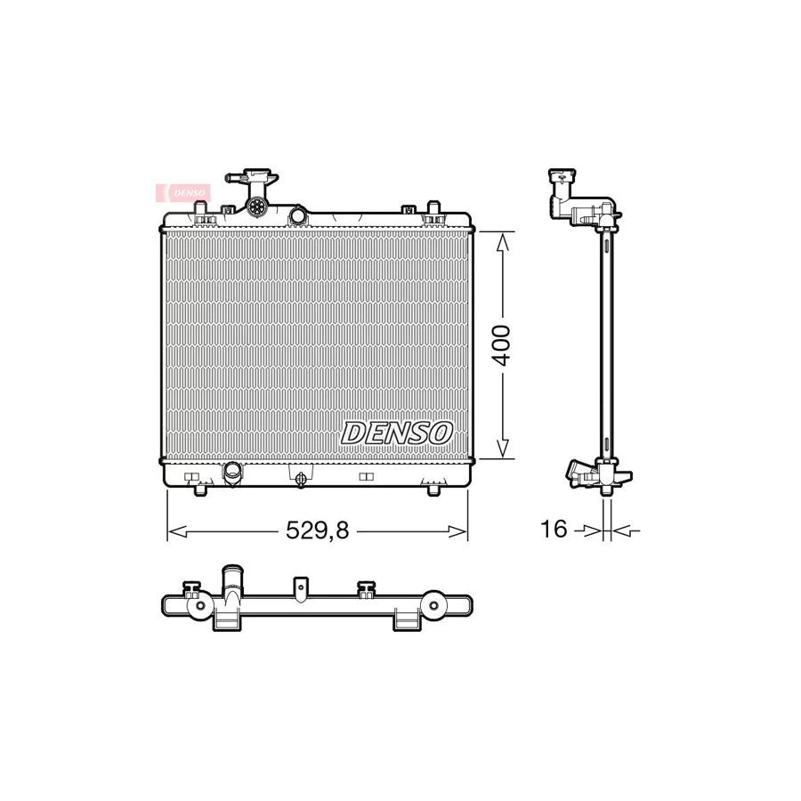 Denso DRM47043 Drm47043 Engine Radiator For Suzuki Swift Iv Hatchback (Fz, Nz) | ML Performance UK