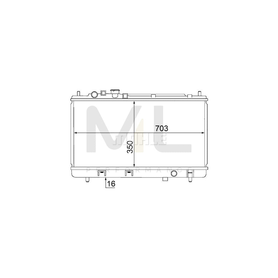 MAHLE ORIGINAL CR 1473 000S Engine radiator for MAZDA PREMACY Brazed cooling fins, Manual Transmission | ML Performance Car Parts