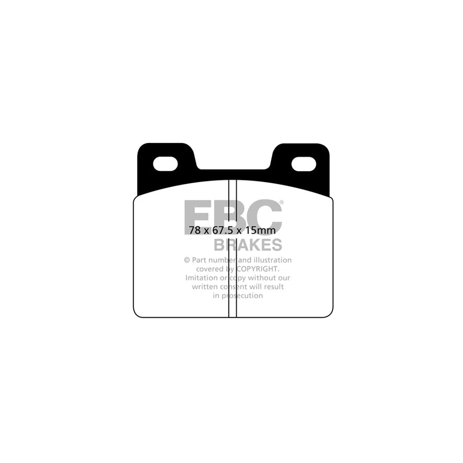 EBC DP213 Ford Ultimax Front Brake Pads (Inc. Fairlane, Falcon, Ranchero) 2 | ML Performance UK Car Parts