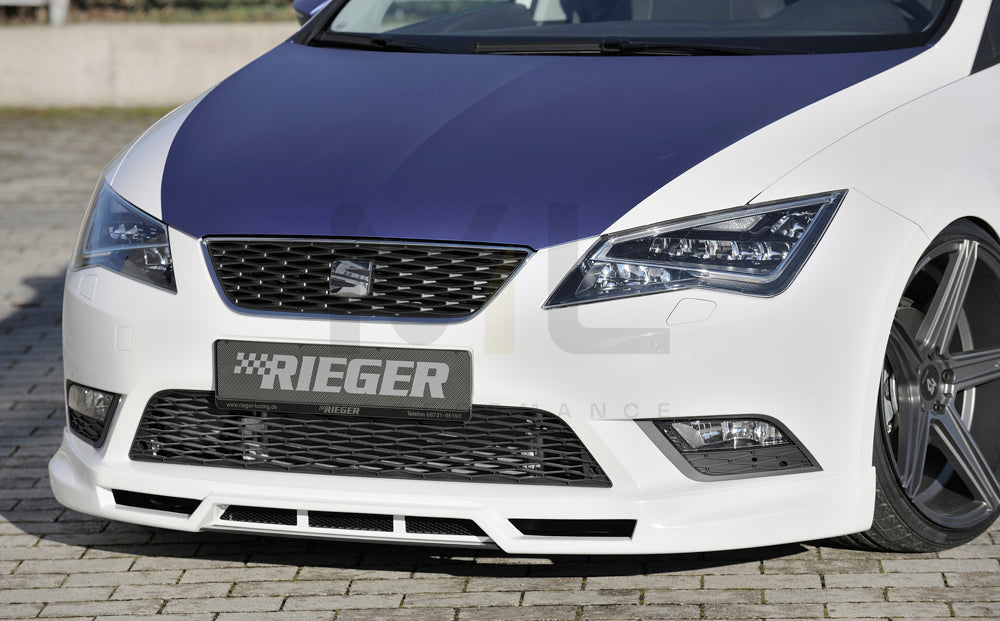 Rieger 00027010 SEAT 5F Leon Front Splitter 2 | ML Performance UK Car Parts