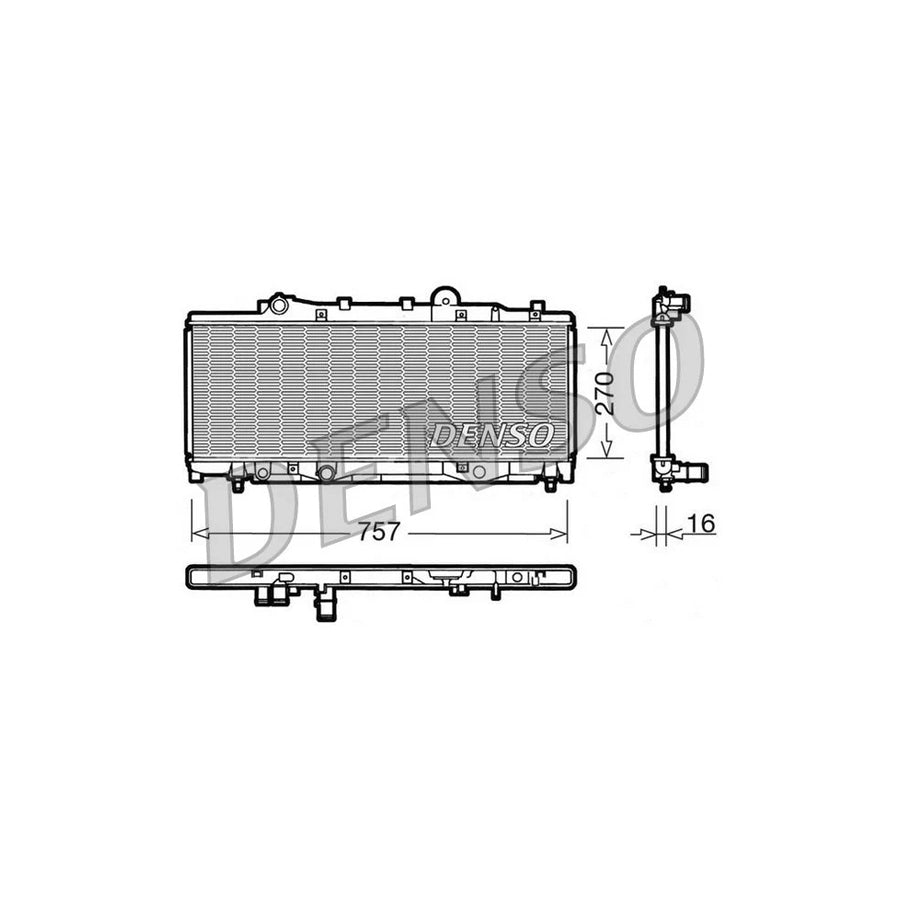 Denso DRM09090 Drm09090 Engine Radiator For Fiat Punto | ML Performance UK