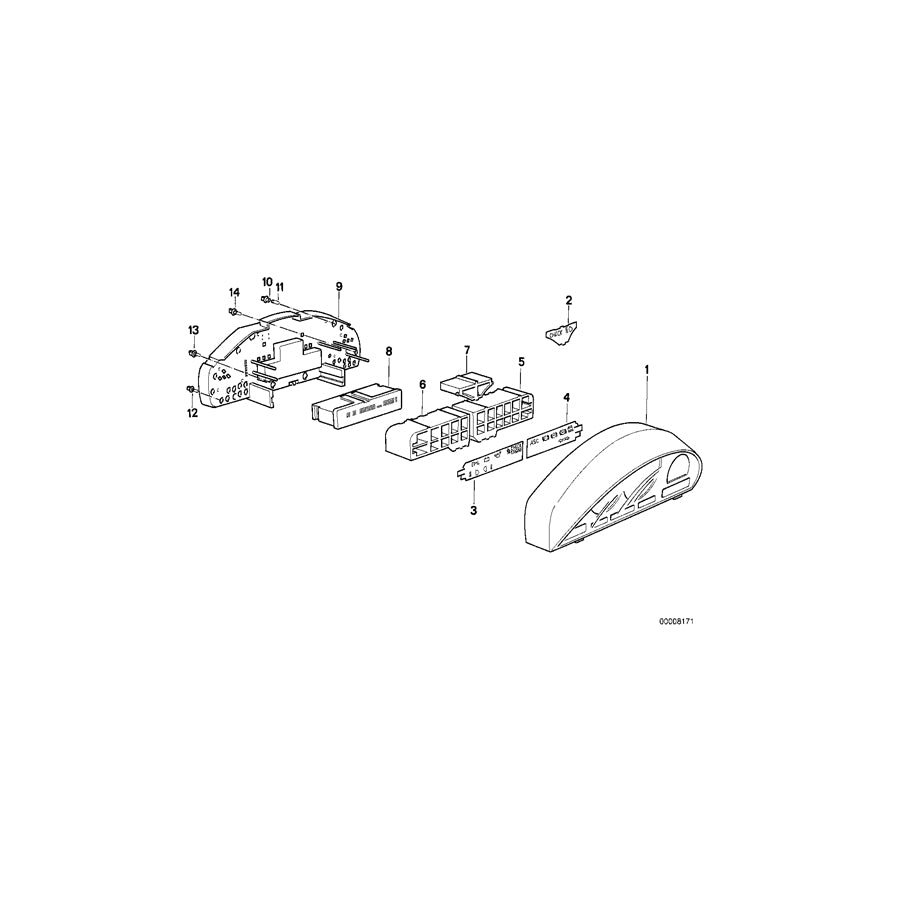 Genuine BMW 62131383329 E31 Control Symbol Light Left (Inc. 840i) | ML Performance UK Car Parts