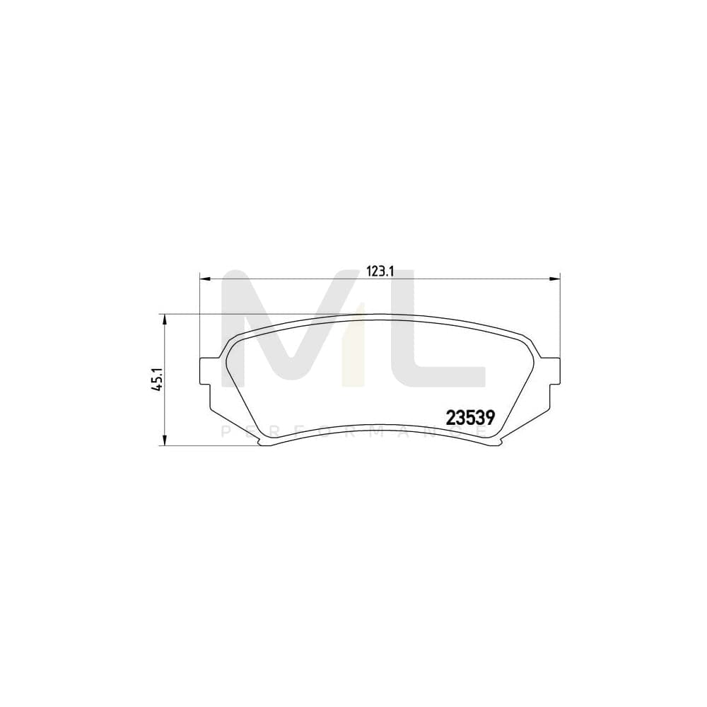 Brembo P 83 049 Brake Pad Set Excl. Wear Warning Contact | ML Performance Car Parts