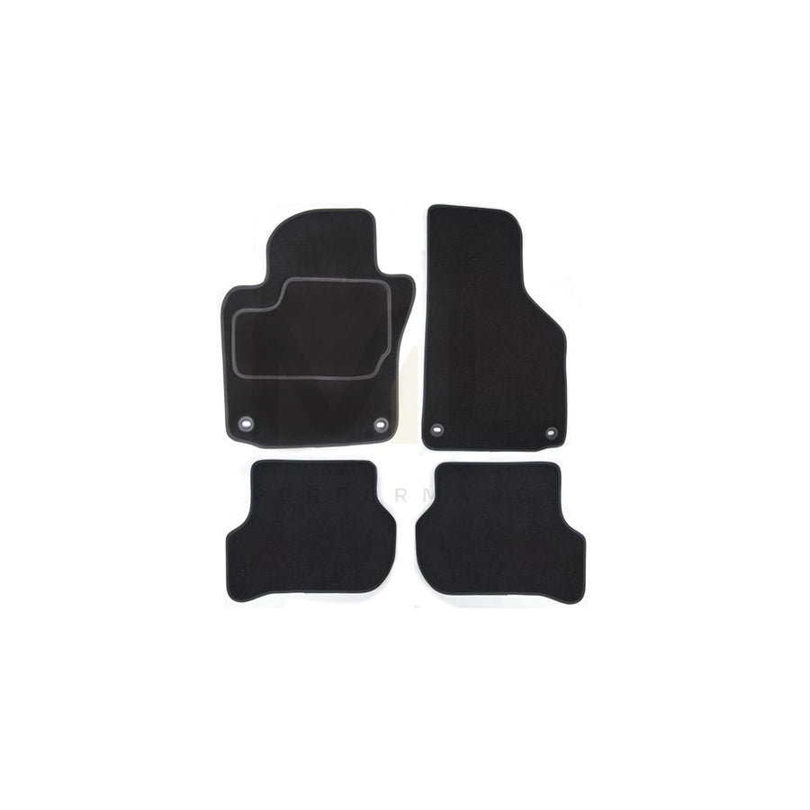 MAMMOOTH A041 VW355 PRM 01 Floor mat set for VW Sharan I (7M8, 7M9, 7M6) Textile, Front and Rear, Quantity: 4, Black | ML Performance Car Parts