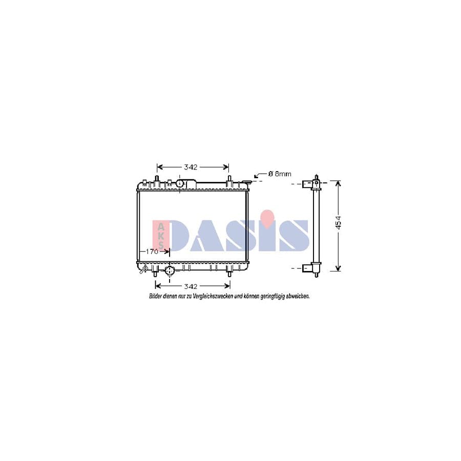 AKS Dasis 213030N Engine Radiator For Toyota Hiace Van (H11, H20, H30, H40) | ML Performance UK