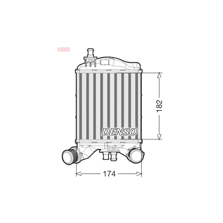 Denso DIT09112 Dit09112 Intercooler For Abarth 500 / 595 / 695 Hatchback (312) | ML Performance UK