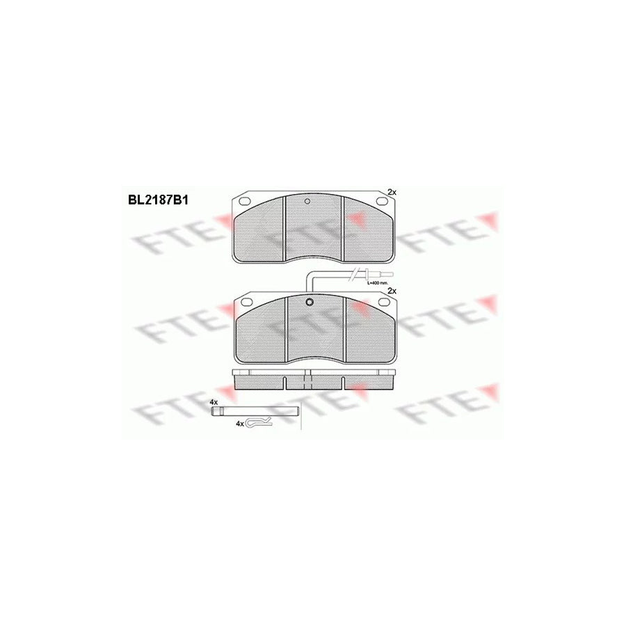 Fte BL2187B1 Brake Pad Set | ML Performance UK Car Parts