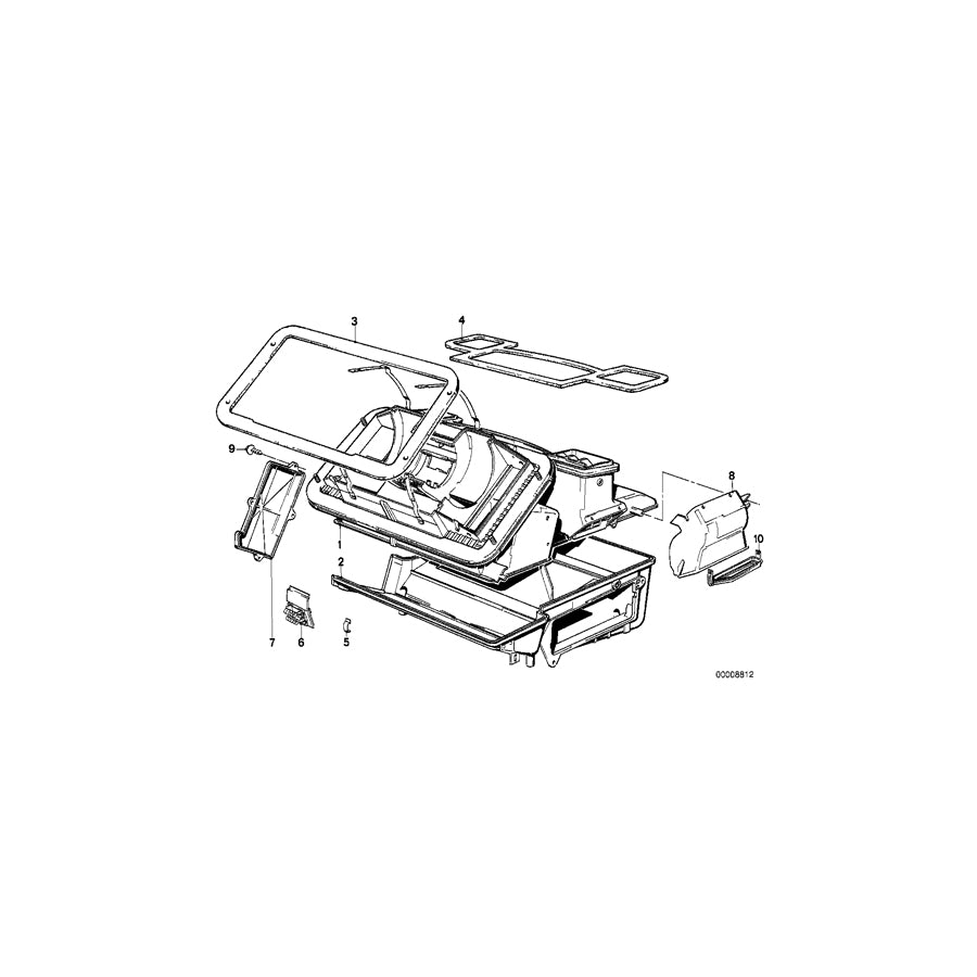 Genuine BMW 64211370620 E30 Air Channel Right (Inc. 318is) | ML Performance UK Car Parts