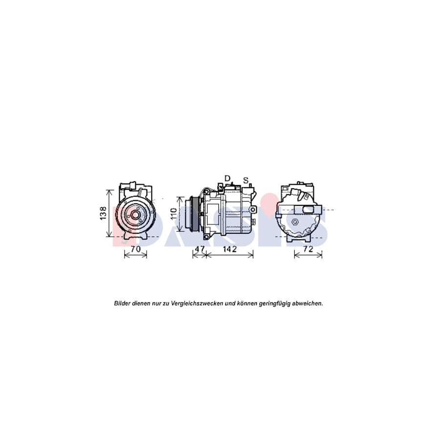 AKS Dasis 851904N Compressor, Air Conditioning For Land Rover Range Rover III (L322) | ML Performance UK