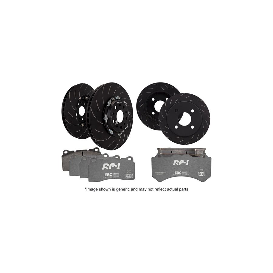 EBC P2DK031RP1 VW Arteon Mk7 Full Vehicle Kit RP1 Full Race Pads & 2-Piece Fully-Floating Discs - ATE Caliper (Inc. Arteon & Golf Mk7) 1 | ML Performance UK Car Parts