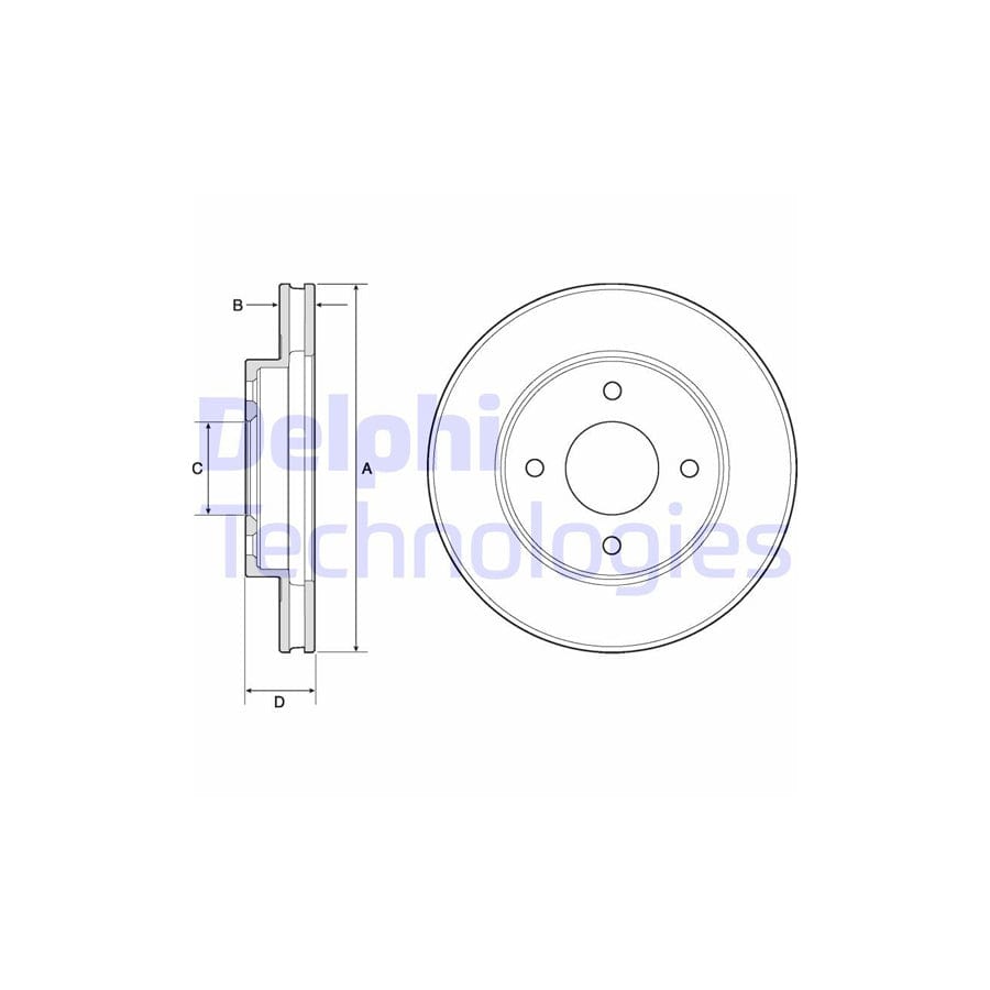 Delphi Bg4742C Brake Disc