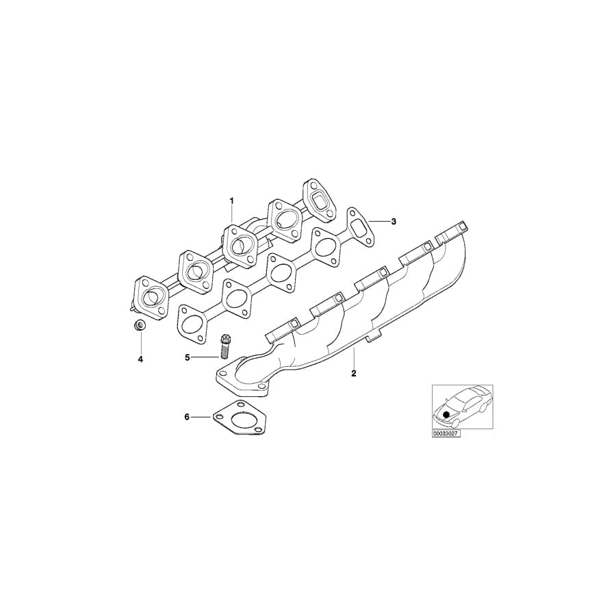 Genuine BMW 11657796893 E65 Gasket Asbestos Free (Inc. 745d) | ML Performance UK Car Parts