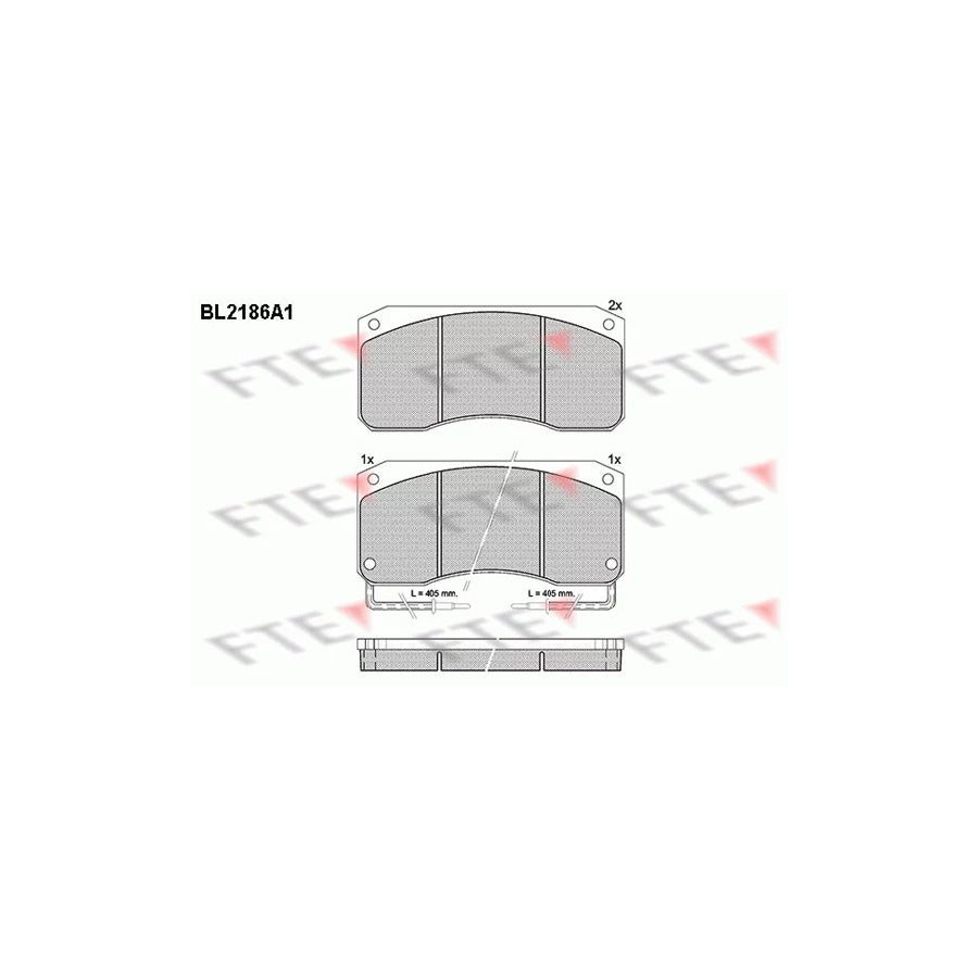 Fte BL2186A1 Brake Pad Set | ML Performance UK Car Parts