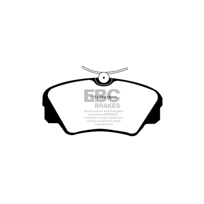 EBC DP3937C Opel Redstuff Front Brake Pads - ATE Caliper (Inc. Omega & Senator) 2 | ML Performance UK Car Parts