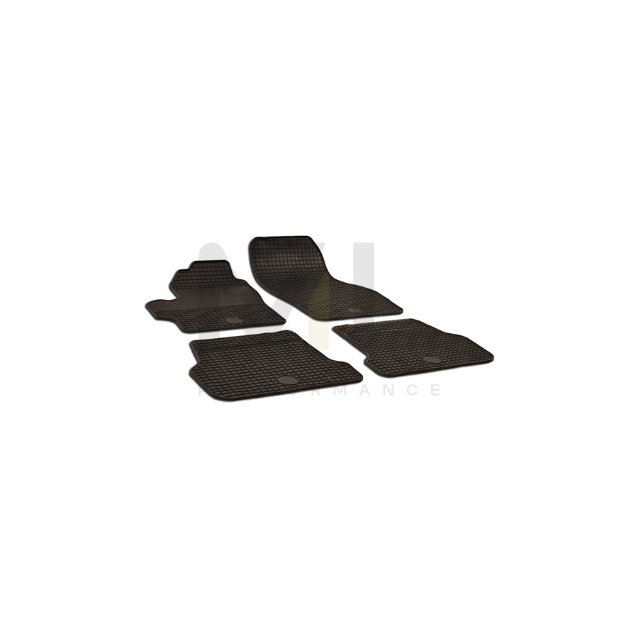 WALSER Tailored 50382 Floor mat set for MAZDA 3 Elastomer, Front and Rear, Quantity: 4, Black | ML Performance Car Parts