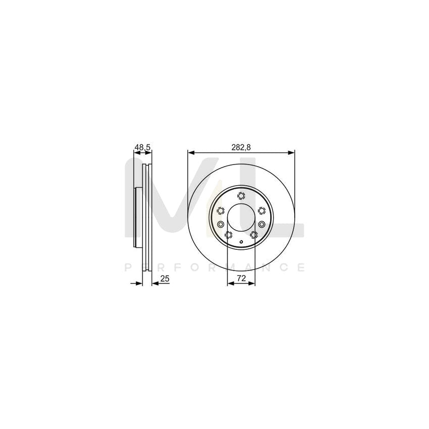 BOSCH 1 987 476 665 Brake Hose 655mm | ML Performance Car Parts