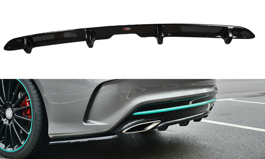 Maxton Design ME-CLA-117F-AMGLINE-RS1T Rear Valance Mercedes Benz CLA-Class C117 AMG-Line (Facelift) | ML Performance UK Car Parts