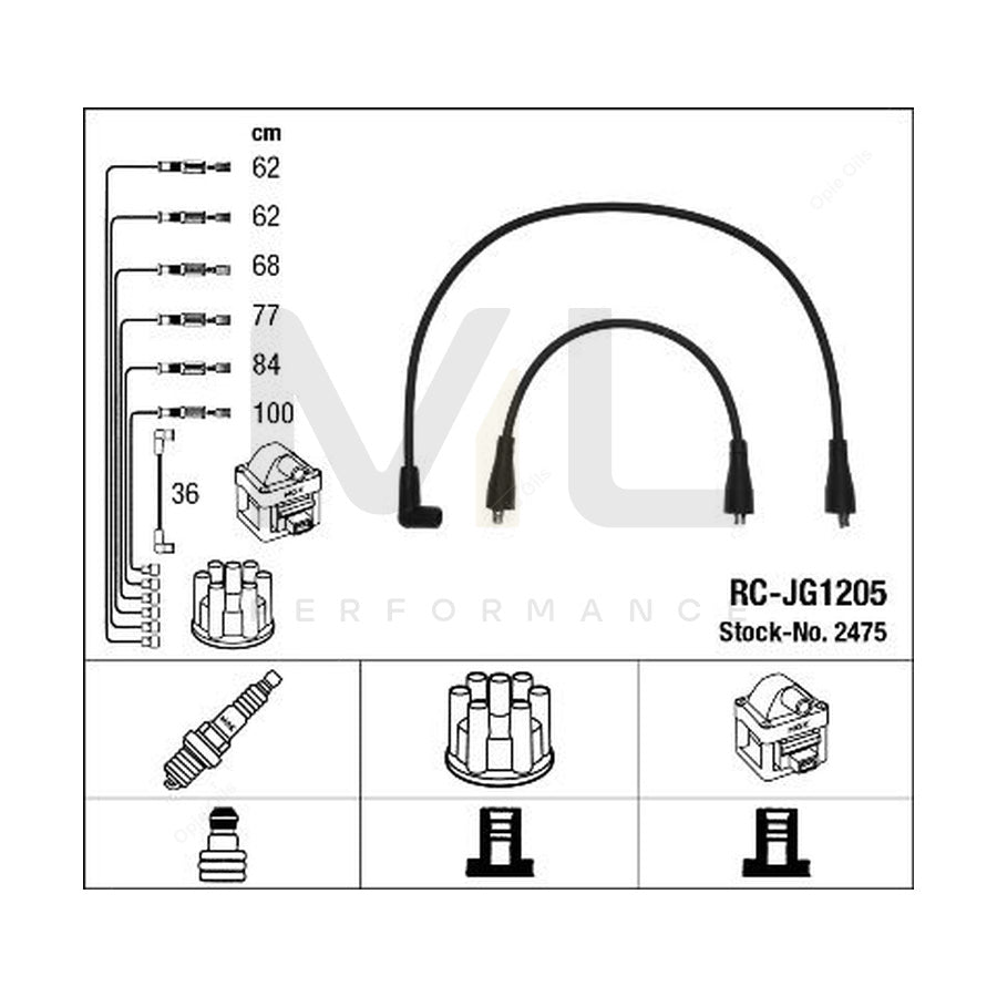 NGK Ignition Cable Kit RC-JG1205 (NGK2475) | ML Car Parts UK | ML Performance