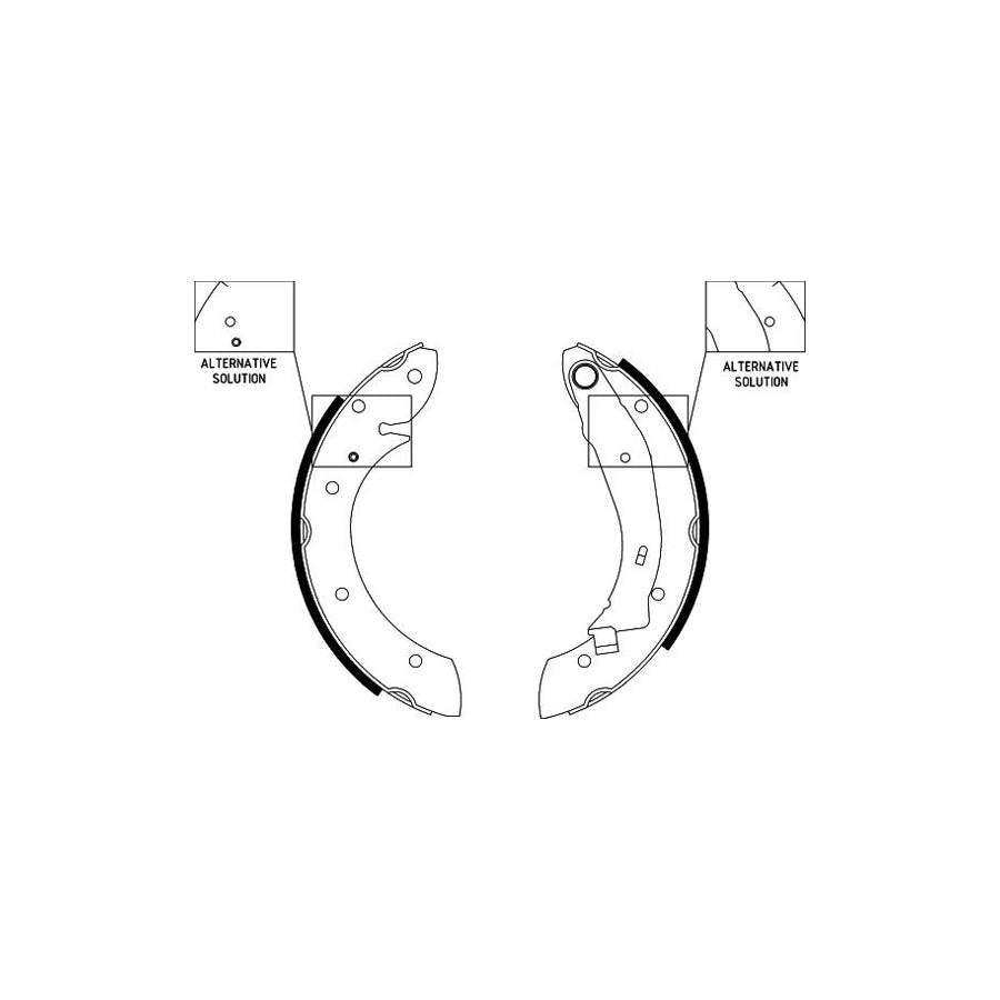 Hella 8DB 355 001-831 Brake Shoe Set