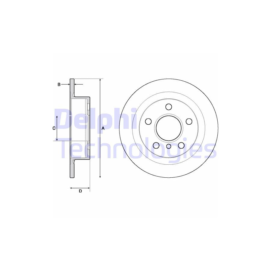 Delphi Bg4706C Brake Disc