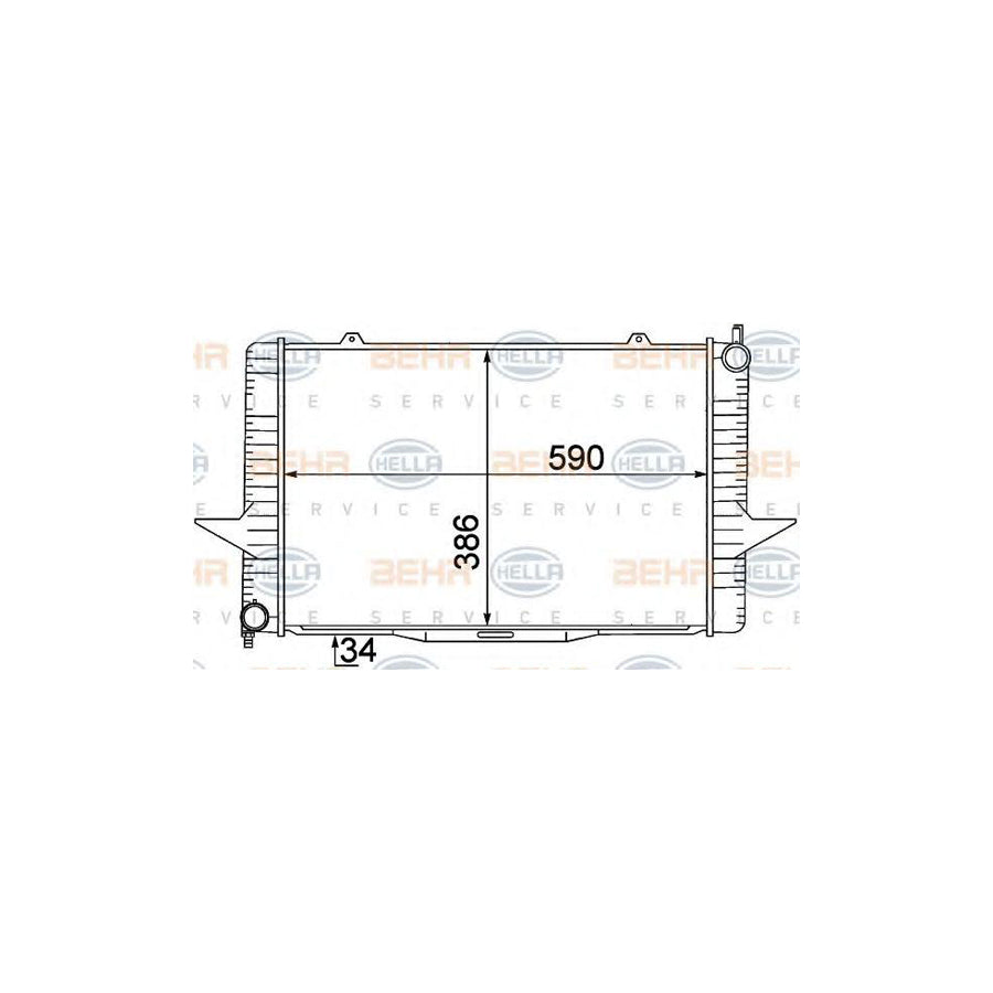 Hella 8MK 376 774-191 Engine Radiator