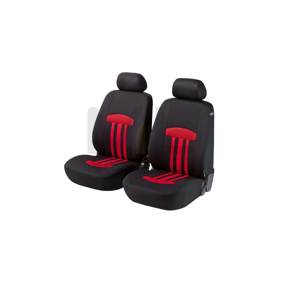 WALSER ZIPP-IT Basic Kent 11797 Car seat cover Black, Red, Polyester, Front | ML Performance Car Parts