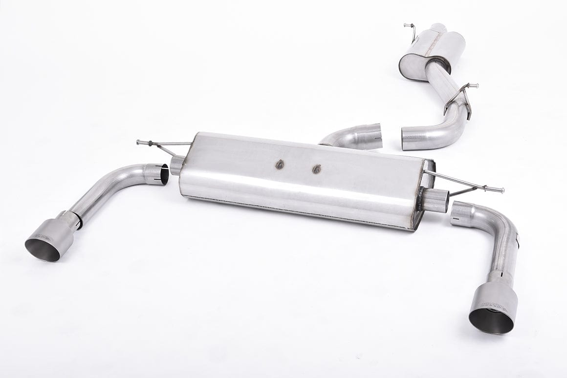 MillTek SSXAU486 Audi A3 Resonated Cat-Back Exhaust with Titanium Tips