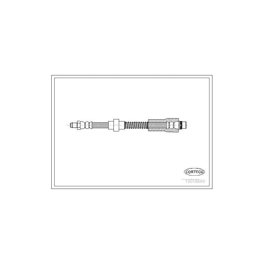 Corteco 19018895 Brake Hose For Peugeot 306 | ML Performance UK