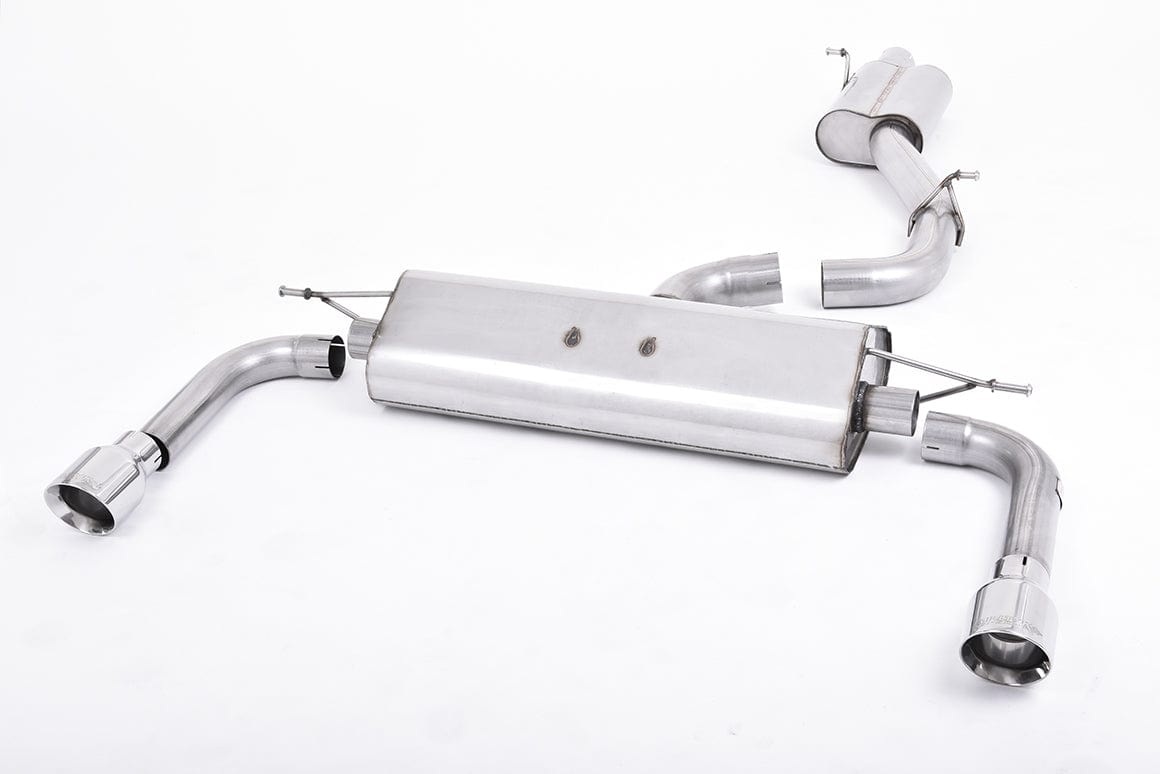 MillTek SSXAU485 Audi A3 Resonated Cat-Back Exhaust with Polished Tips