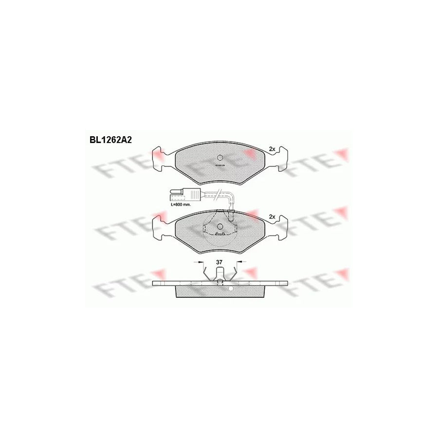 Fte BL1262A2 Brake Pad Set | ML Performance UK Car Parts