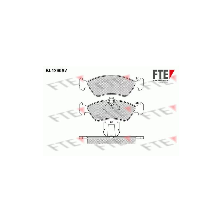 Fte BL1260A2 Brake Pad Set | ML Performance UK Car Parts