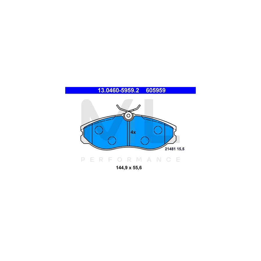 ATE 13.0460-5959.2 Brake pad set excl. wear warning contact | ML Performance Car Parts