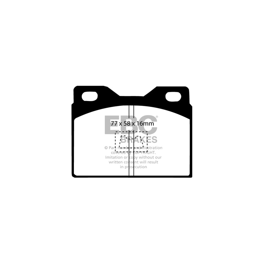 EBC DP220 Peugeot Renault Ultimax Front Brake Pads (Inc. 104 & 14) 2 | ML Performance UK Car Parts