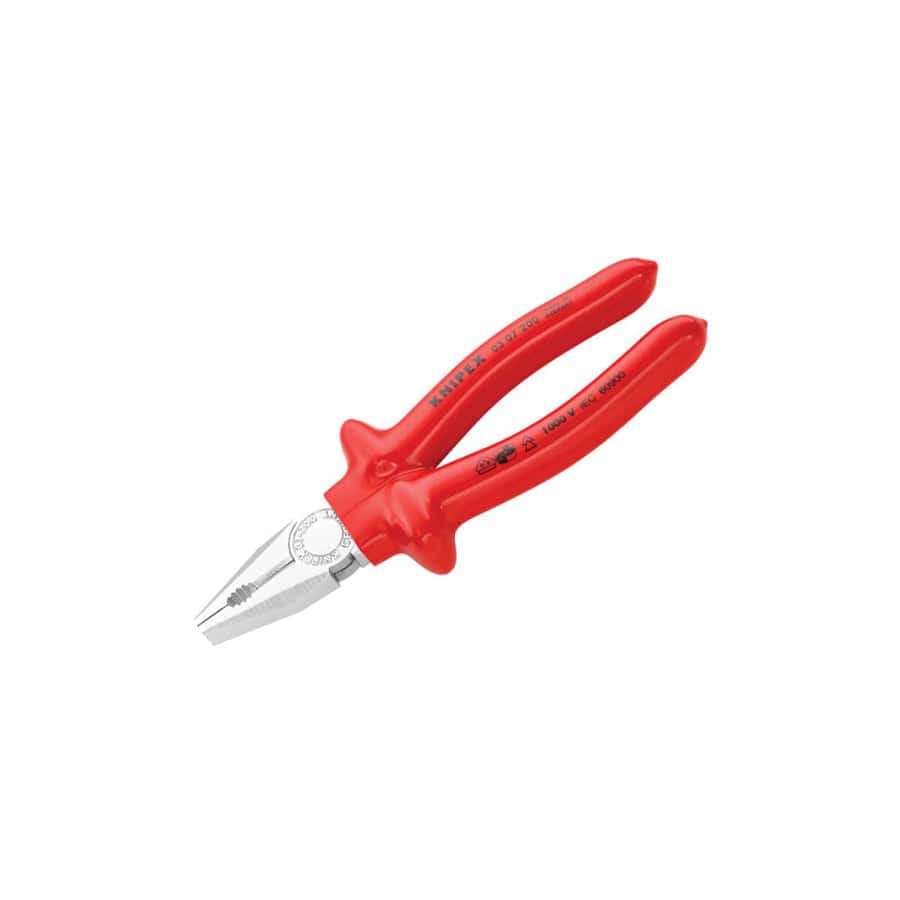 Knipex KPX0307200 VDE Combination Pliers Dipped Handles 200mm | ML Performance UK