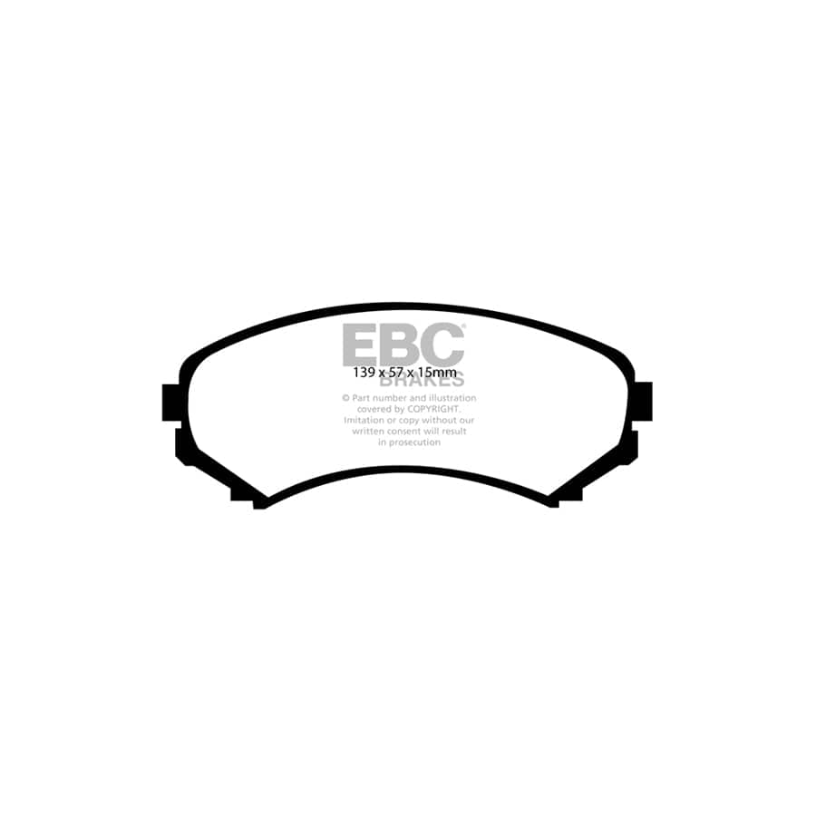 EBC PDKF1324 Mitsubishi Grandis Ultimax Front Brake Pad & Plain Disc Kit - Akebono Caliper 2 | ML Performance UK Car Parts