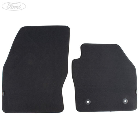 GENUINE FORD 1765389 C-MAX VELOUR FLOOR MATS FRONT, ANTHRACITE WITH BLACK NUBUK SURROUND | ML Performance UK