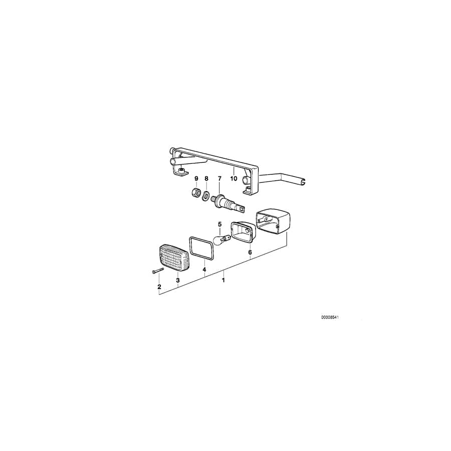 Genuine BMW 63231244820 80 Bracket Rear (Inc.  & R 100 R) | ML Performance UK Car Parts