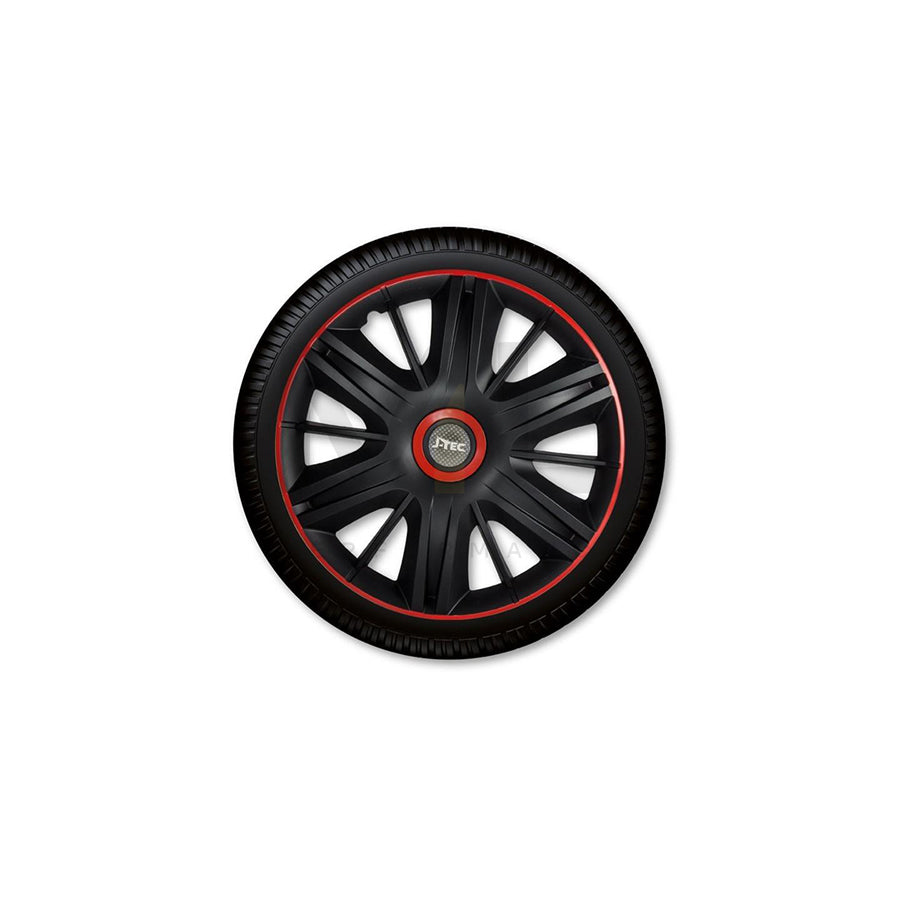 J-TEC Maximus, Black Red J16126 Wheel trims 16 Inch Black/Red | ML Performance Car Parts