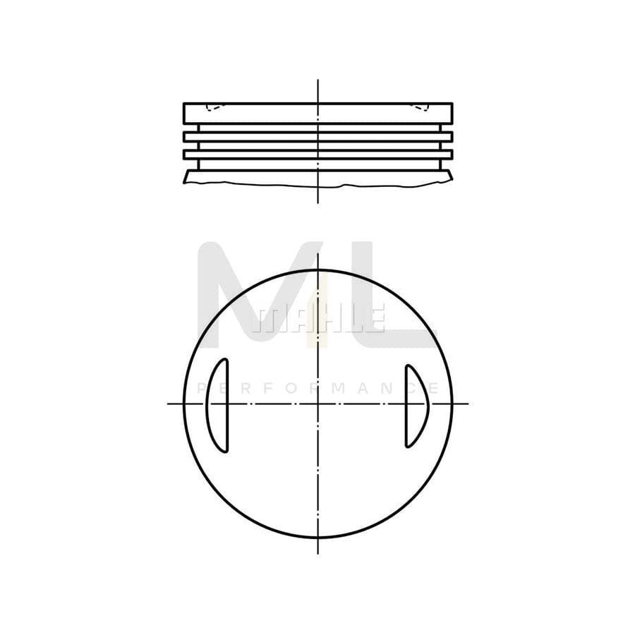 MAHLE ORIGINAL 013 35 01 Piston 80,25 mm | ML Performance Car Parts