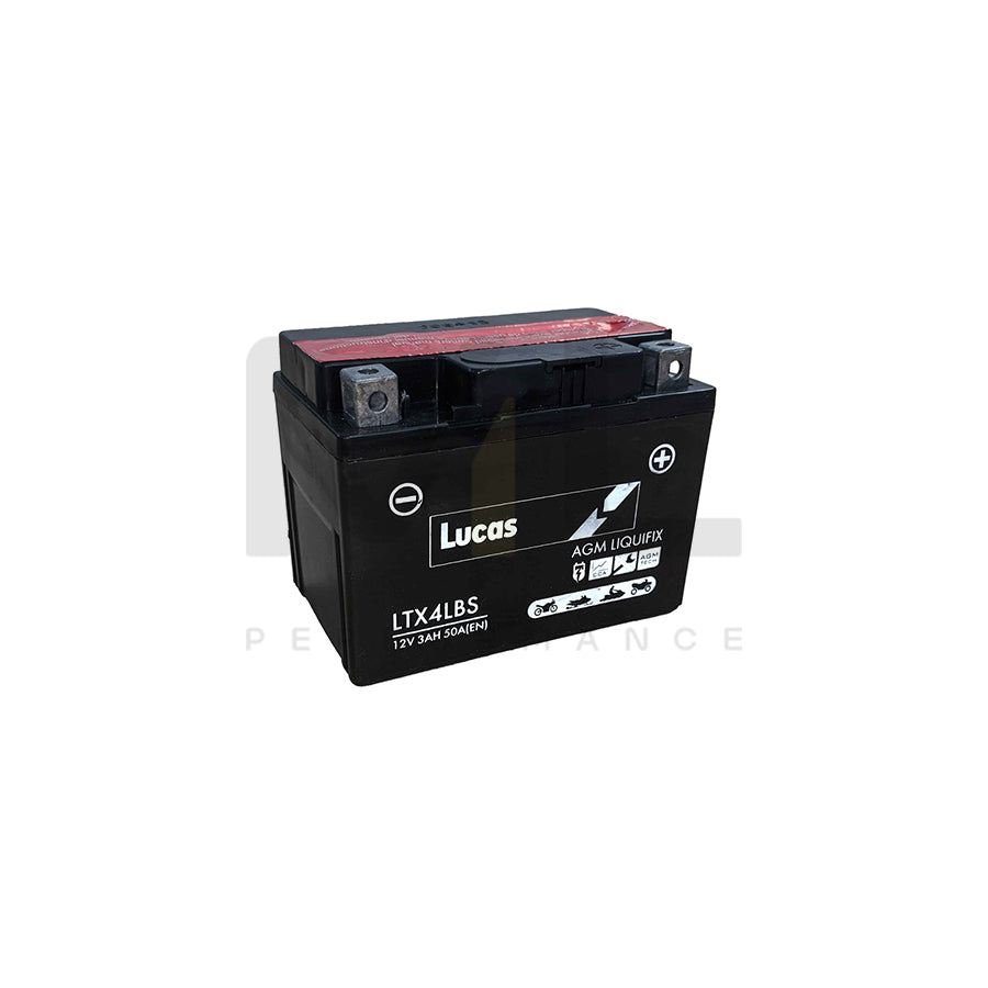 LTX4L-BS Lucas Motorbike Battery | Car Batteries UK | ML Performance Car Parts