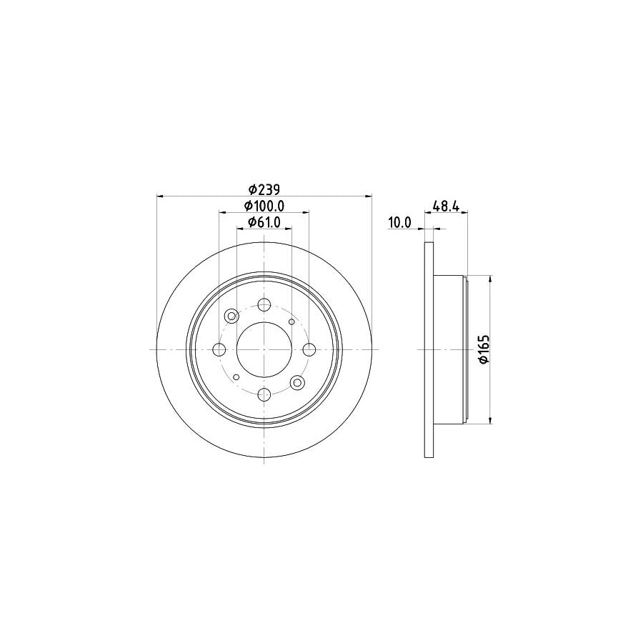 Hella 8MP 376 805-304 Water Pump For Lexus Is