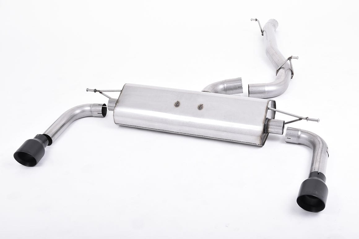 MillTek SSXAU481 Audi A3 Non-Resonated Cat-Back Exhaust with Cerakote Black Tips