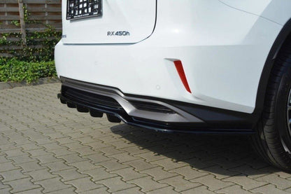 Maxton Design Lexus RX MK4 H Central Rear Splitter (with vertical bars)