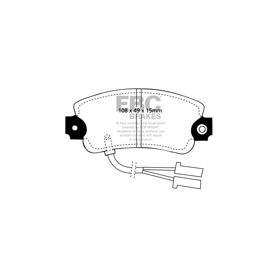 EBC PDKF079 Alfa Romeo Sprint Ultimax Front Brake Pad & Plain Disc Kit - ATE Caliper 2 | ML Performance UK Car Parts