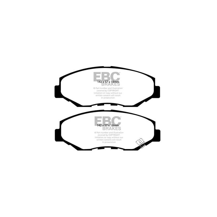 EBC PD16KF062 Honda HR-V Greenstuff Front Brake Pad & BSD Disc Kit 2 | ML Performance UK Car Parts