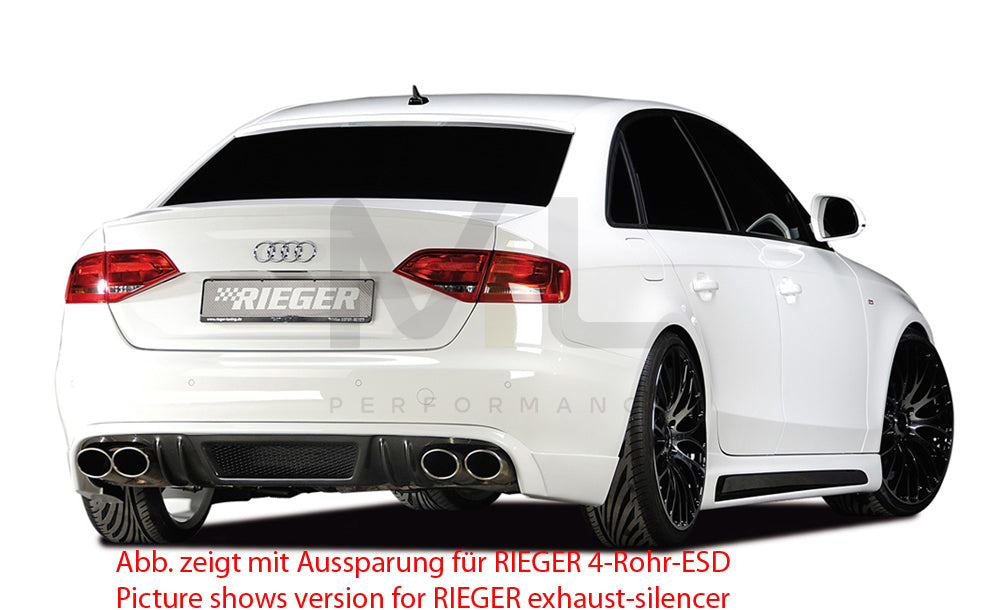 Rieger 00099072 Audi B8 B81 A4 Rear Diffuser 6 | ML Performance UK Car Parts